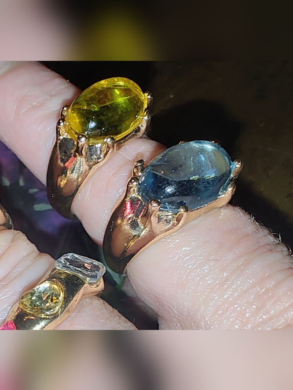5 NWOT Mystery Metal Costume Bling Rings - Picture 5 of 17